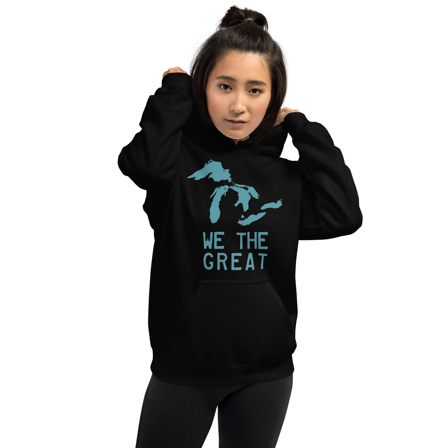 Great Lakes 'We the Great' Hoodie (Huron Blue) | Unisex Standard