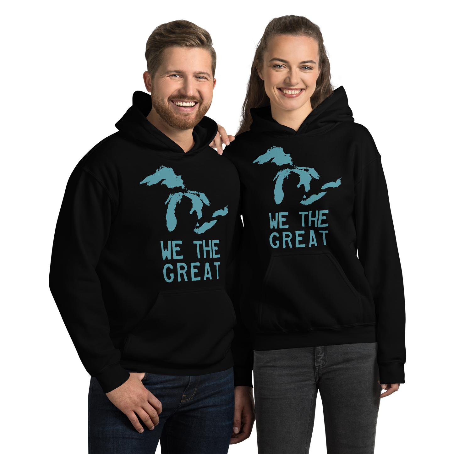 Great Lakes 'We the Great' Hoodie (Huron Blue) | Unisex Standard