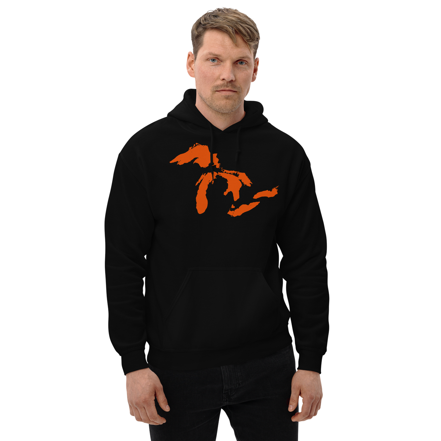 Great Lakes Hoodie (Maple Leaf Orange) | Unisex Standard