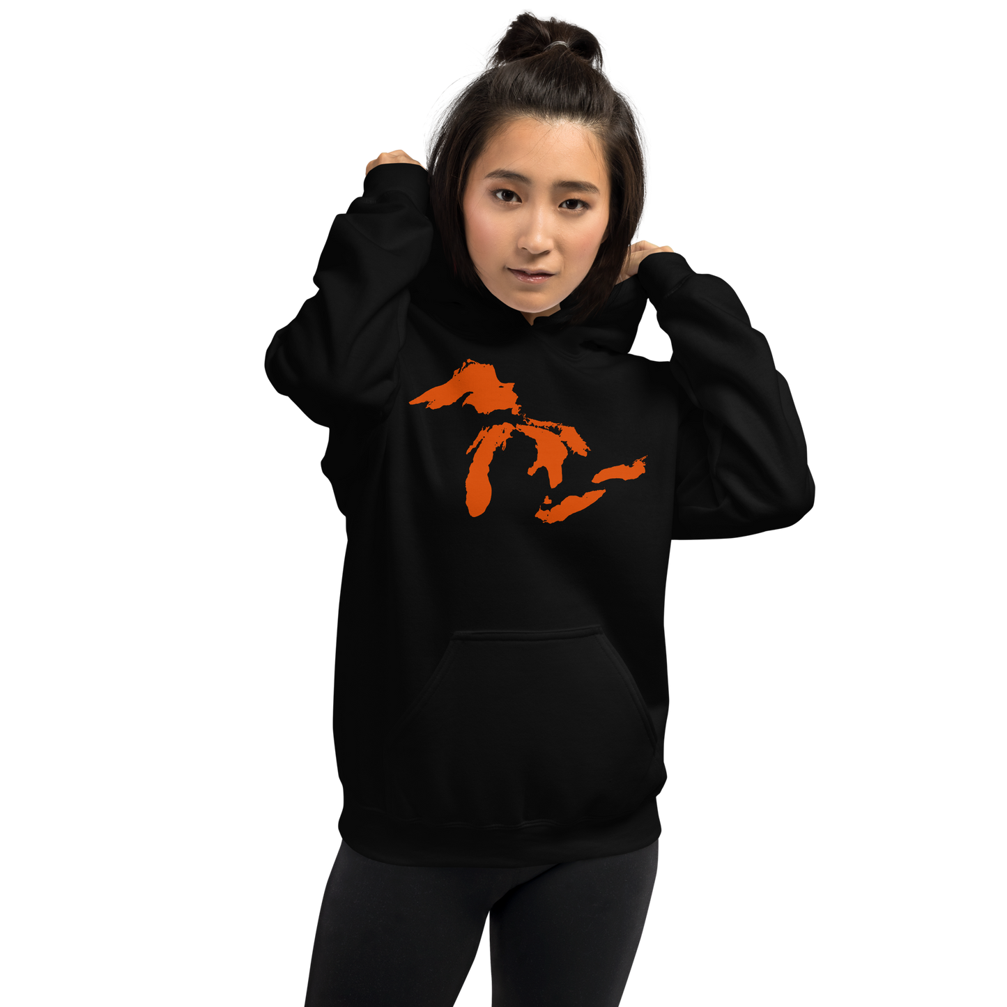 Great Lakes Hoodie (Maple Leaf Orange) | Unisex Standard