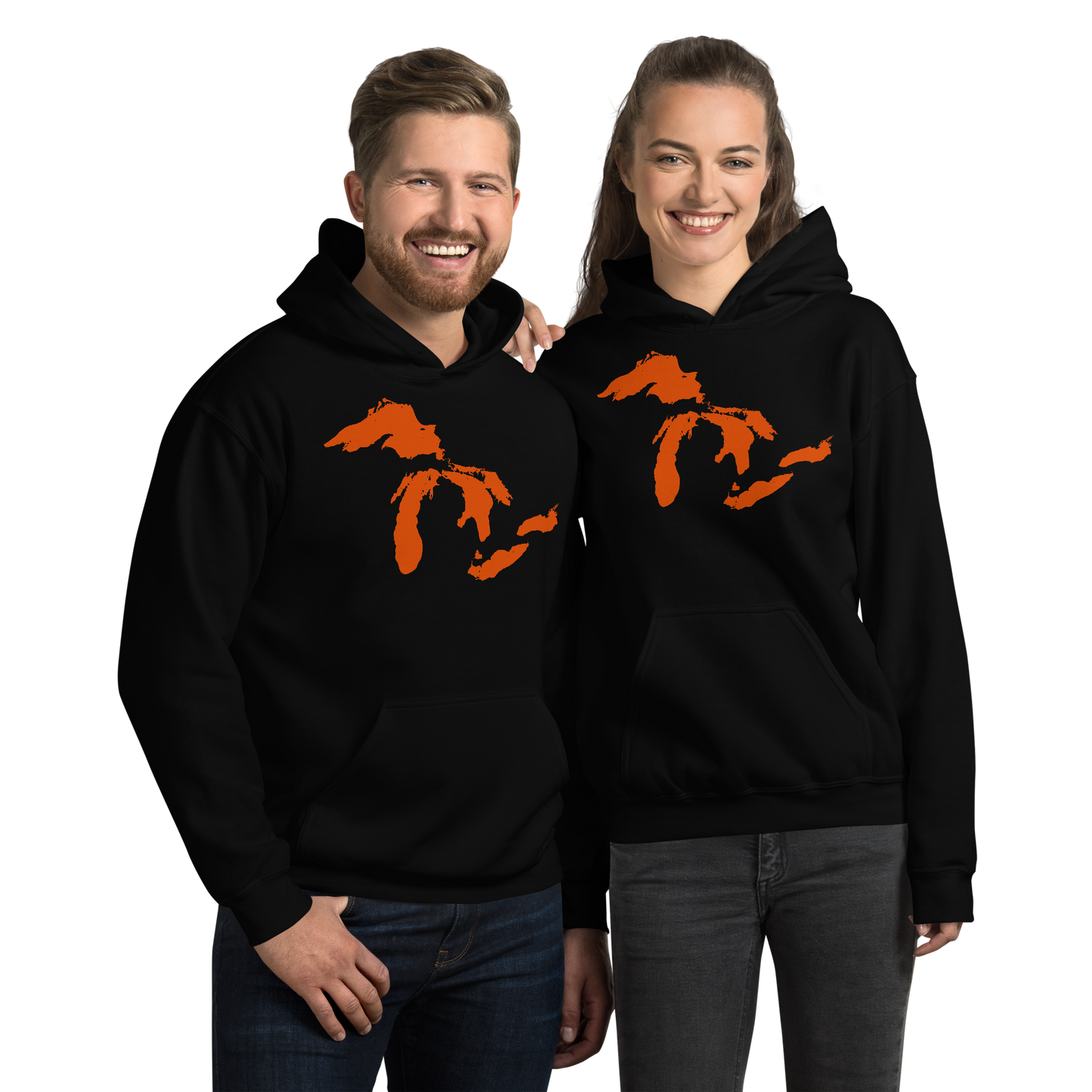 Great Lakes Hoodie (Maple Leaf Orange) | Unisex Standard