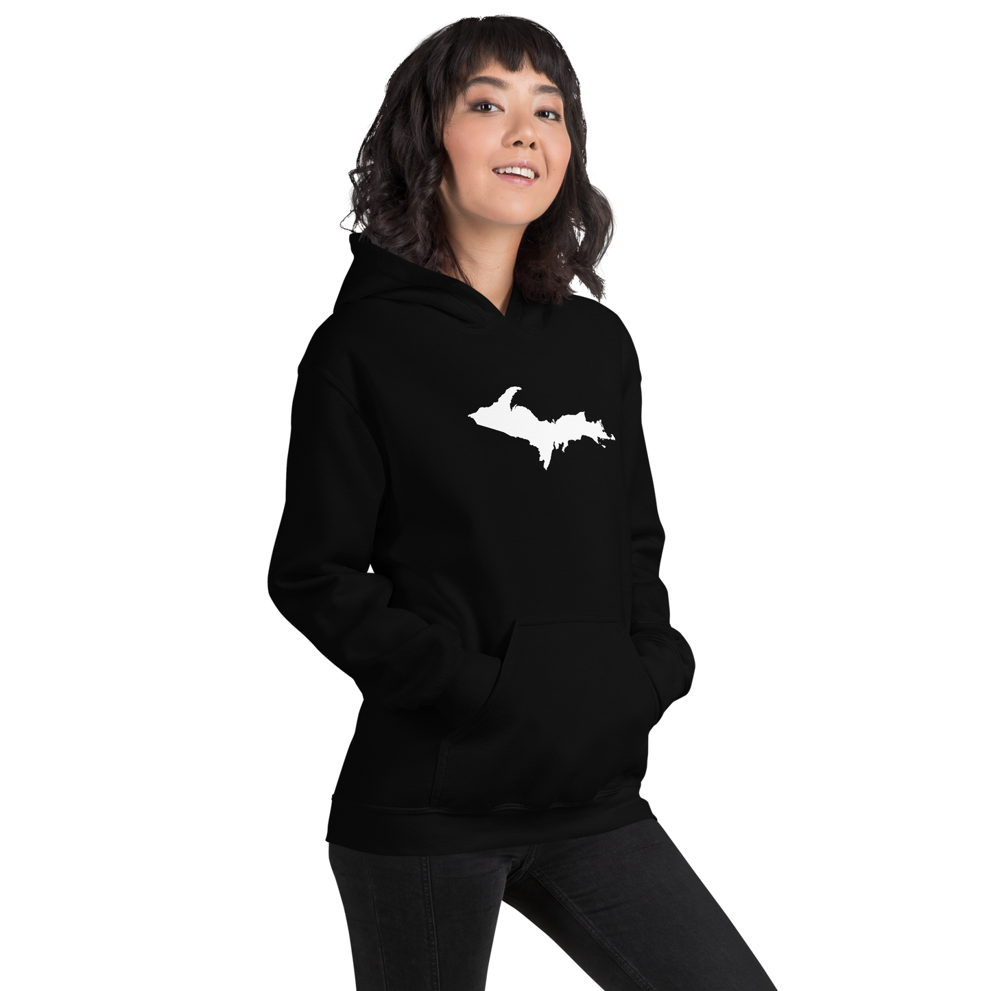 Michigan Upper Peninsula Hoodie (w/ UP Outline) | Unisex Standard