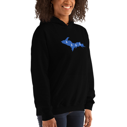 Michigan Upper Peninsula Hoodie (w/ UP Quebec Flag Outline) | Unisex Standard