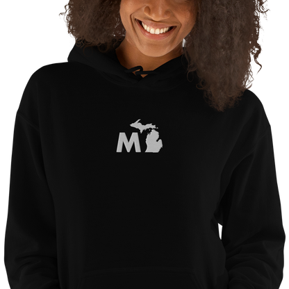 Michigan 'MI' Hoodie (Geometric Sans Font) | Unisex Standard - Emb.