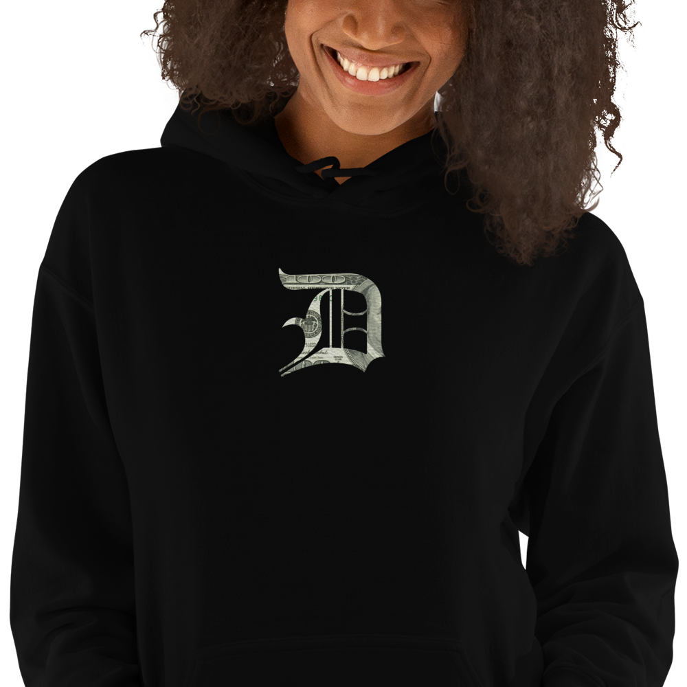 Detroit 'Old English D' Hoodie (Benjamins Edition) | Unisex Standard - Emb.