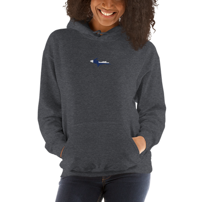 Michigan Upper Peninsula Hoodie (w/ Embroidered UP Finland Flag Outline) | Unisex Standard