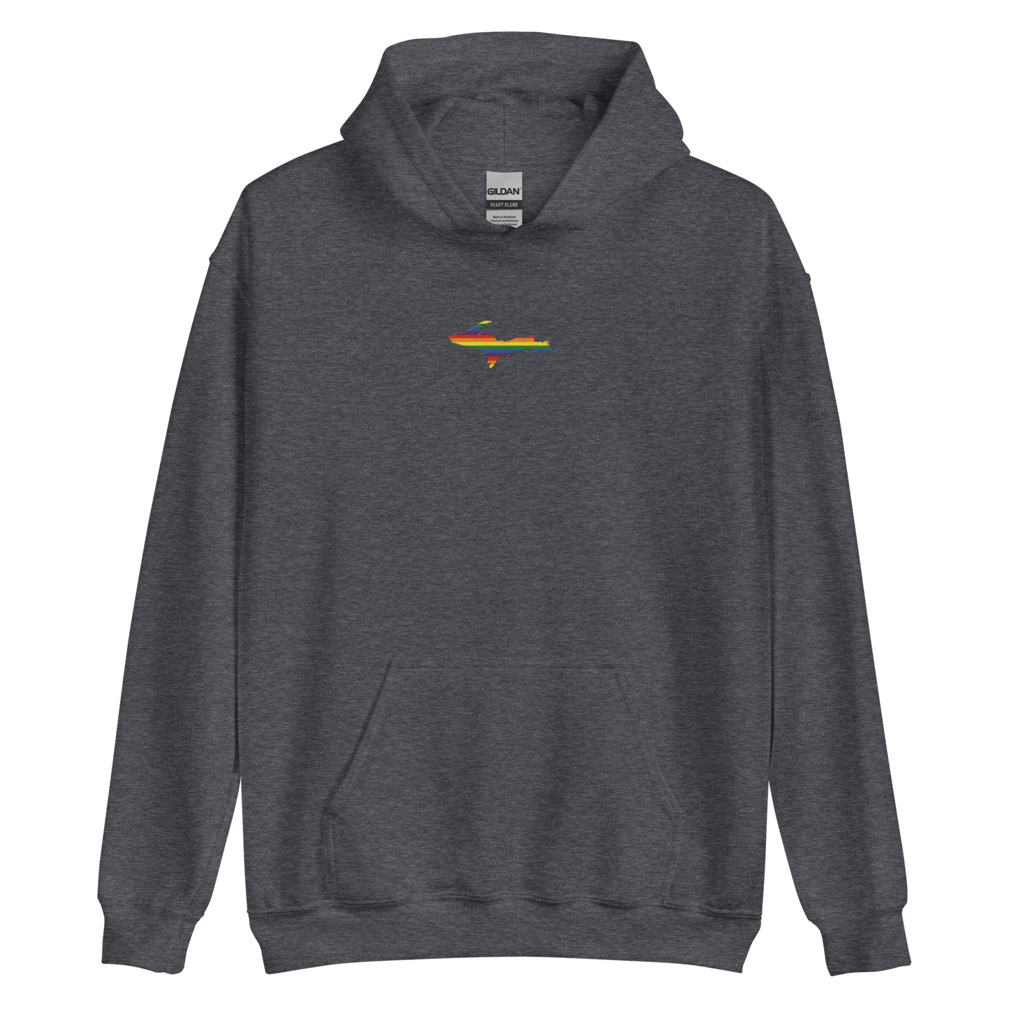 Michigan Upper Peninsula Hoodie (w/ Embroidered UP Pride Flag Outline) | Unisex Standard