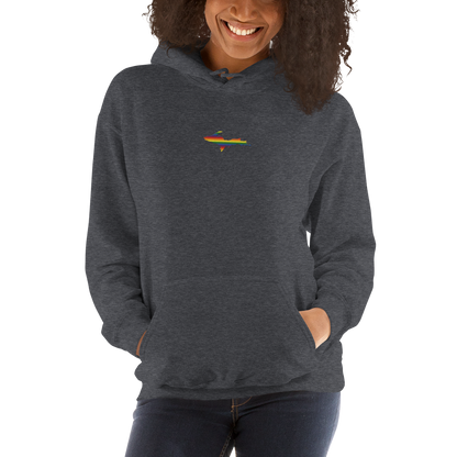 Michigan Upper Peninsula Hoodie (w/ Embroidered UP Pride Flag Outline) | Unisex Standard