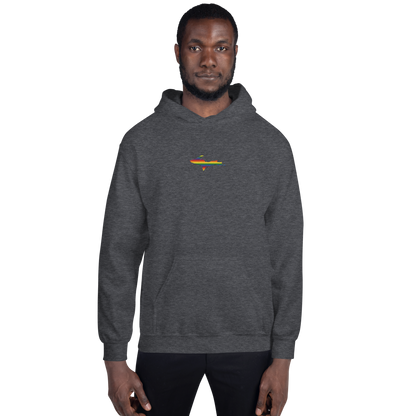 Michigan Upper Peninsula Hoodie (w/ Embroidered UP Pride Flag Outline) | Unisex Standard