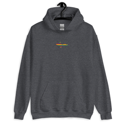 Michigan Upper Peninsula Hoodie (w/ Embroidered UP Pride Flag Outline) | Unisex Standard