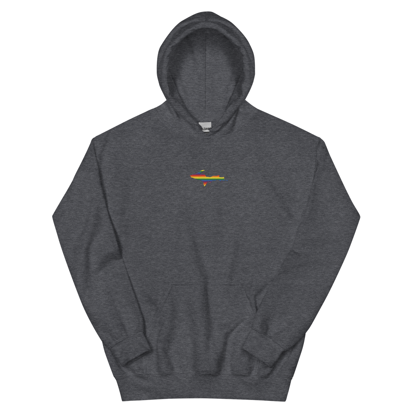 Michigan Upper Peninsula Hoodie (w/ Embroidered UP Pride Flag Outline) | Unisex Standard