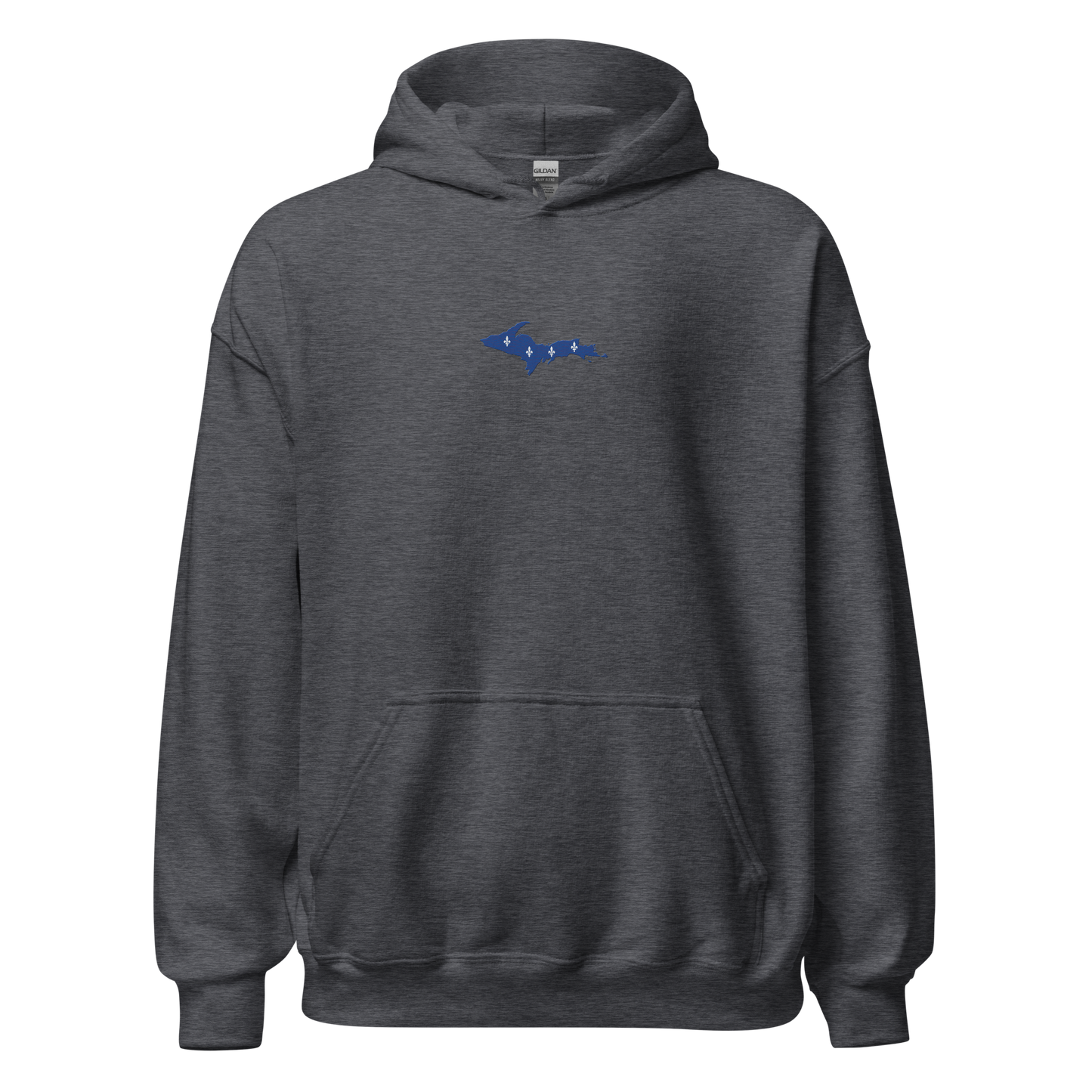 Michigan Upper Peninsula Hoodie (w/ Embroidered UP Quebec Flag Outline) | Unisex Standard