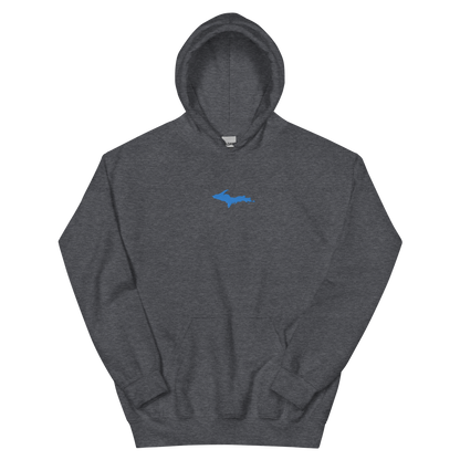 Michigan Upper Peninsula Hoodie (w/ Embroidered Azure UP Outline) | Unisex Standard