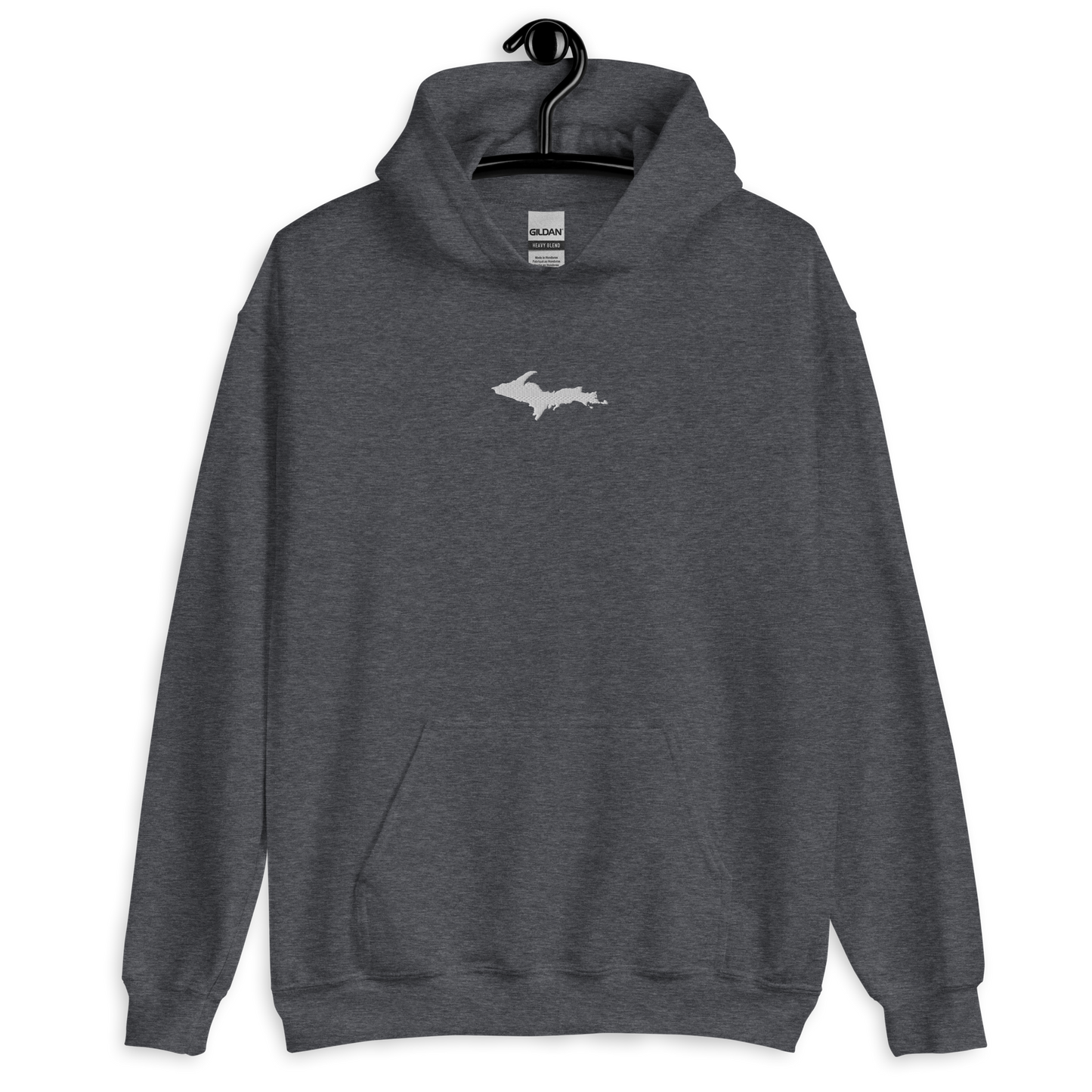 Michigan Upper Peninsula Hoodie (w/ Embroidered UP Outline) | Unisex Standard