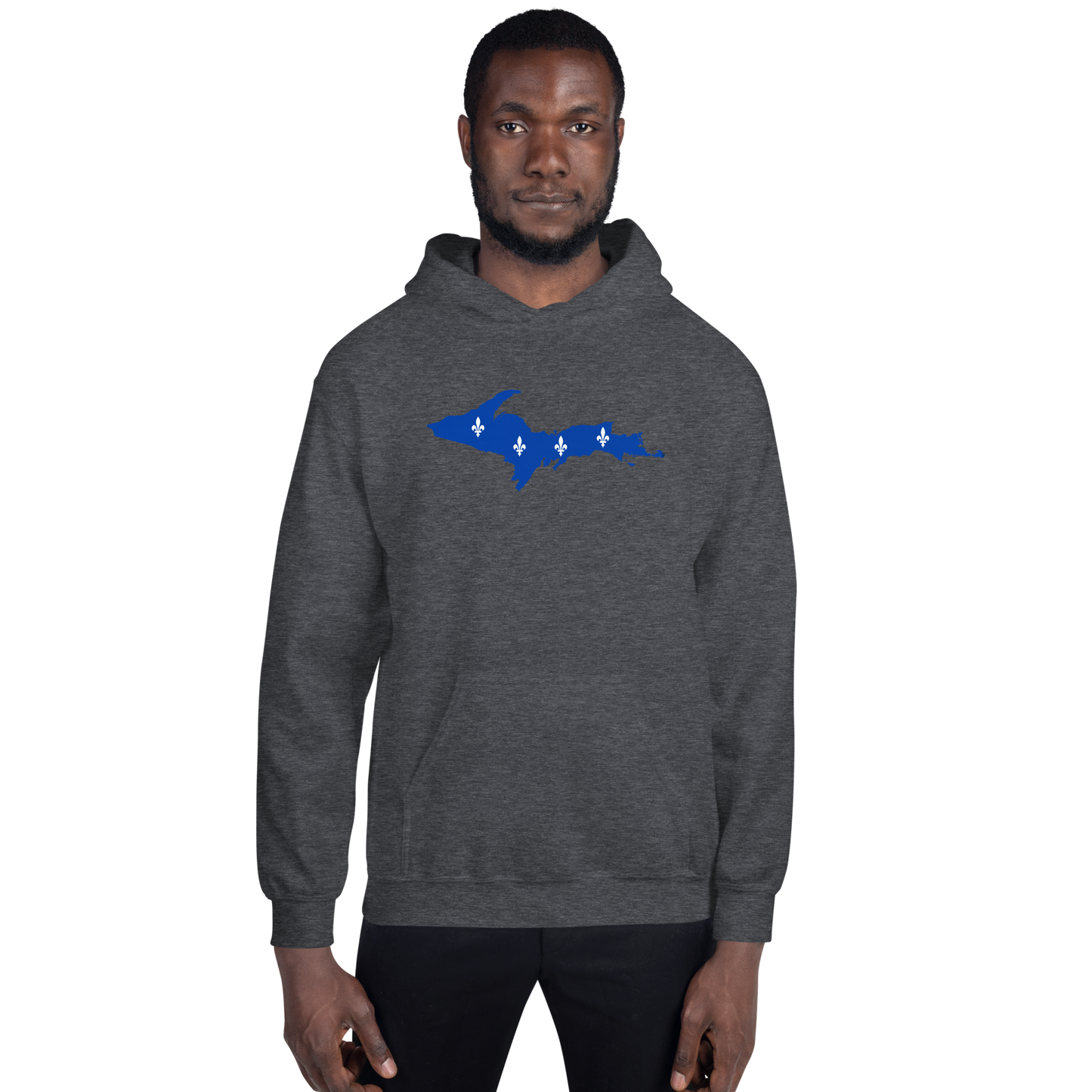 Michigan Upper Peninsula Hoodie (w/ UP Quebec Flag Outline) | Unisex Standard