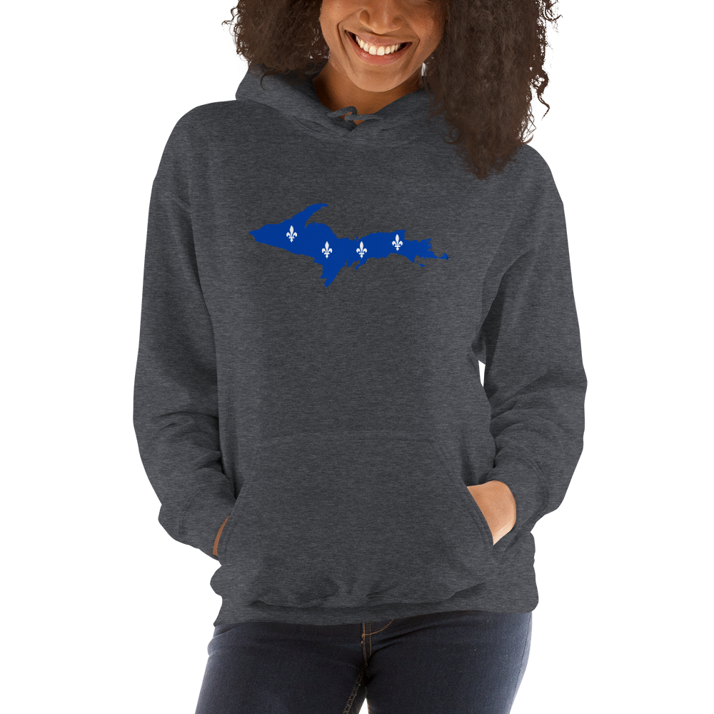 Michigan Upper Peninsula Hoodie (w/ UP Quebec Flag Outline) | Unisex Standard