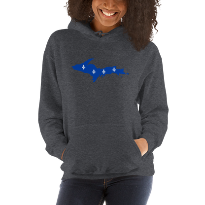 Michigan Upper Peninsula Hoodie (w/ UP Quebec Flag Outline) | Unisex Standard