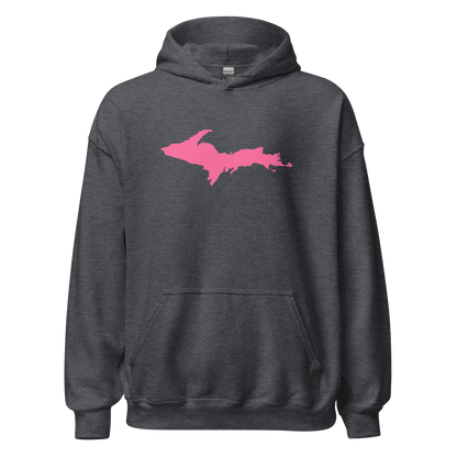 Michigan Upper Peninsula Hoodie (w/ Pink UP Outline) | Unisex Standard