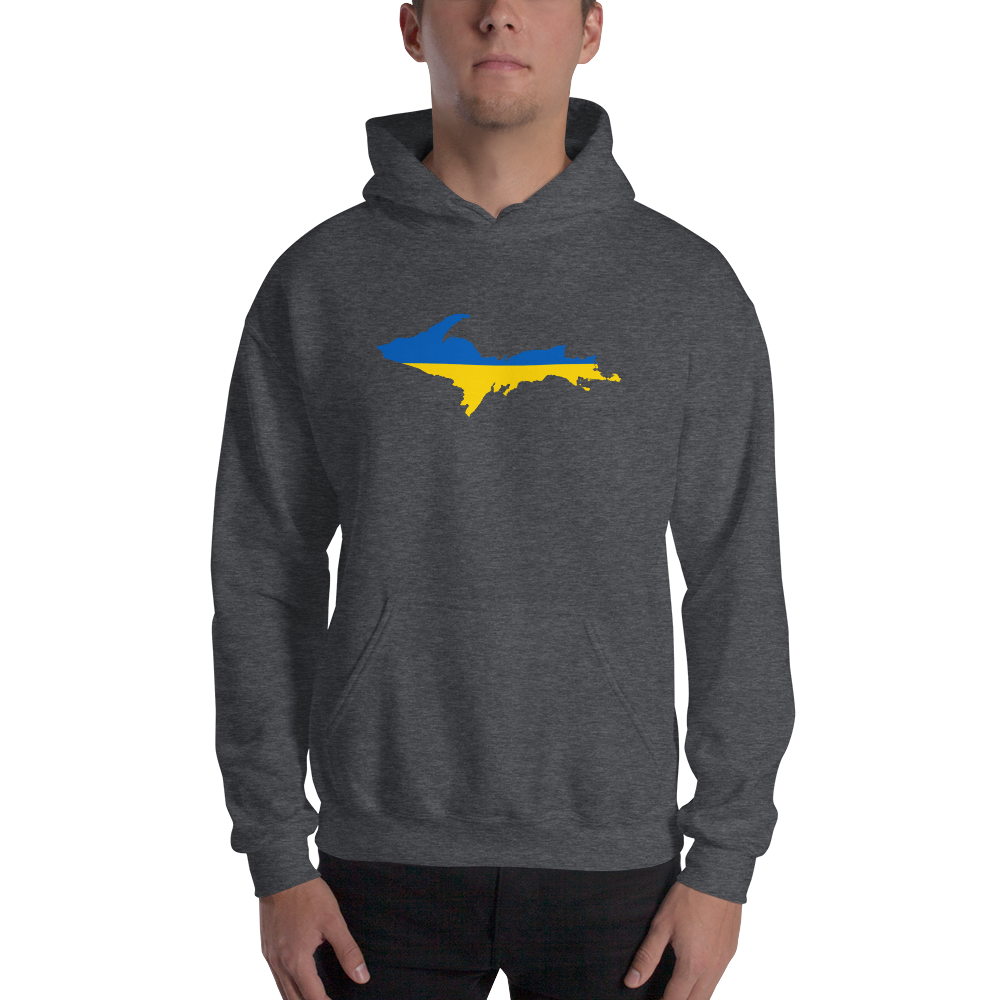 Michigan Upper Peninsula Hoodie (w/ UP Ukraine Outline) | Unisex Standard