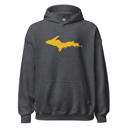 Michigan Upper Peninsula Hoodie (w/ Gold UP Outline) | Unisex Standard