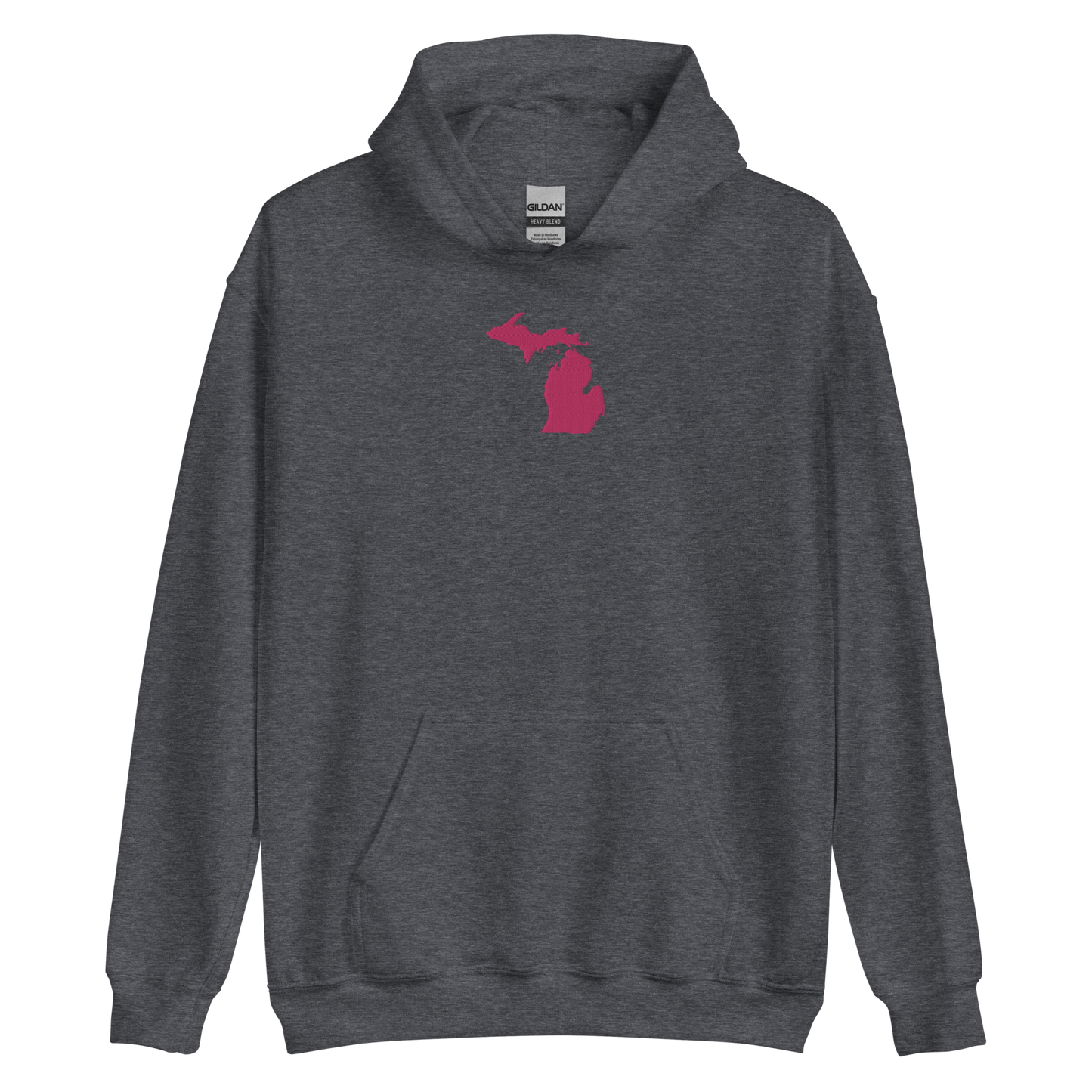 Michigan Hoodie (w/ Pink MI Outline) | Unisex Standard - Emb.