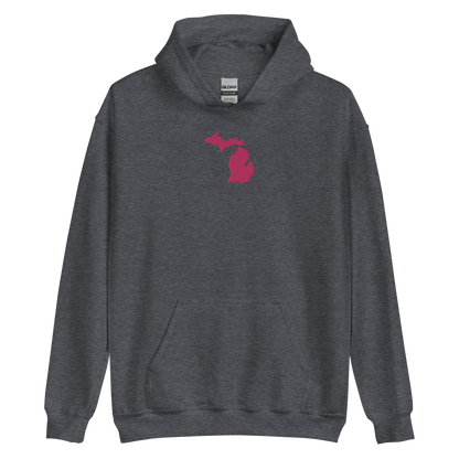 Michigan Hoodie (w/ Pink MI Outline) | Unisex Standard - Emb.