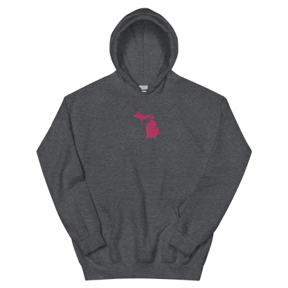 Michigan Hoodie (w/ Pink MI Outline) | Unisex Standard - Emb.