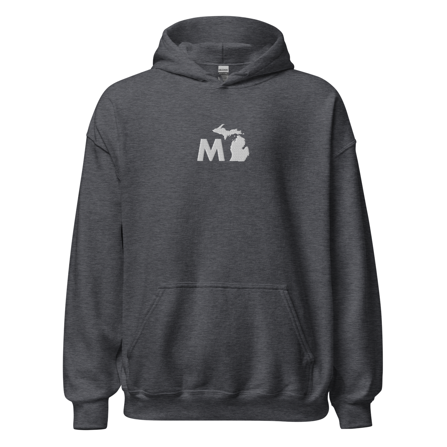 Michigan 'MI' Hoodie (Geometric Sans Font) | Unisex Standard - Emb.