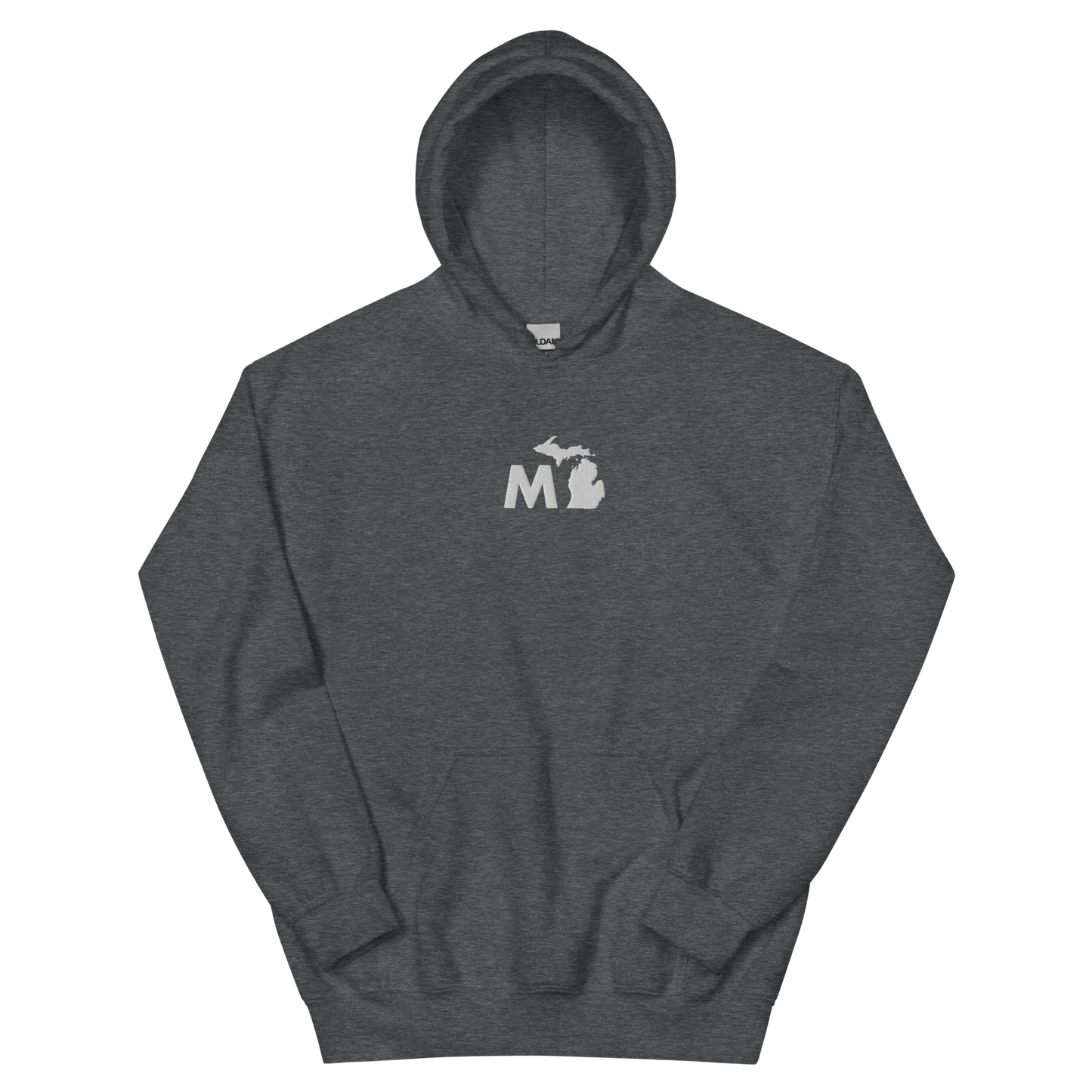 Michigan 'MI' Hoodie (Geometric Sans Font) | Unisex Standard - Emb.