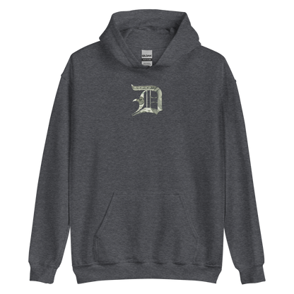 Detroit 'Old English D' Hoodie (Benjamins Edition) | Unisex Standard - Emb.