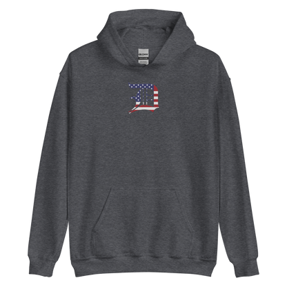 Detroit 'Old English D' Hoodie (Patriotic Edition) | Unisex Standard - Emb.