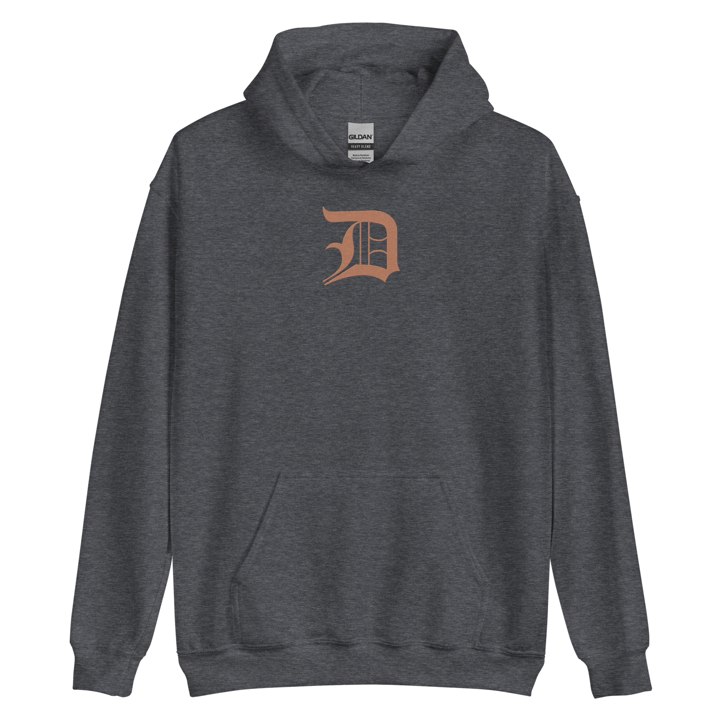 Detroit 'Old English D' Hoodie (Copper Color) | Unisex Standard - Emb.