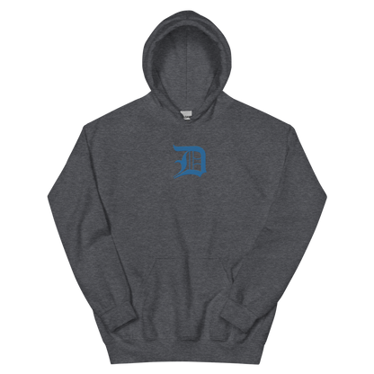 Detroit 'Old English D' Hoodie (Azure) | Unisex Standard - Emb.