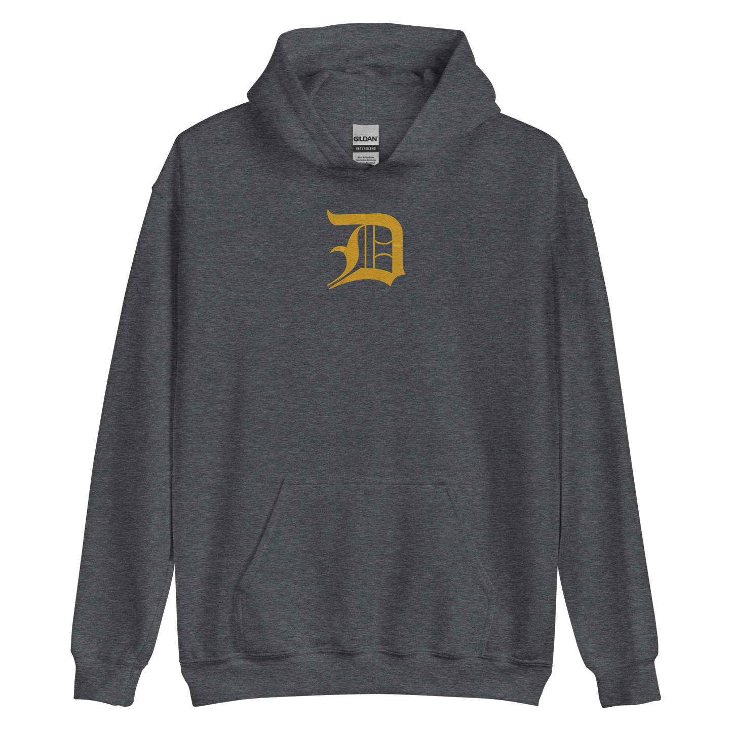 Detroit 'Old English D' Hoodie (Gold) | Unisex Standard - Emb.