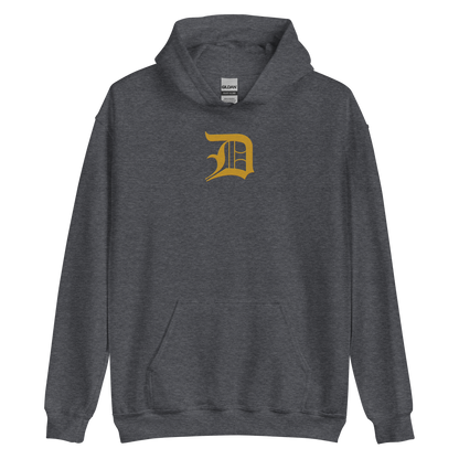 Detroit 'Old English D' Hoodie (Gold) | Unisex Standard - Emb.