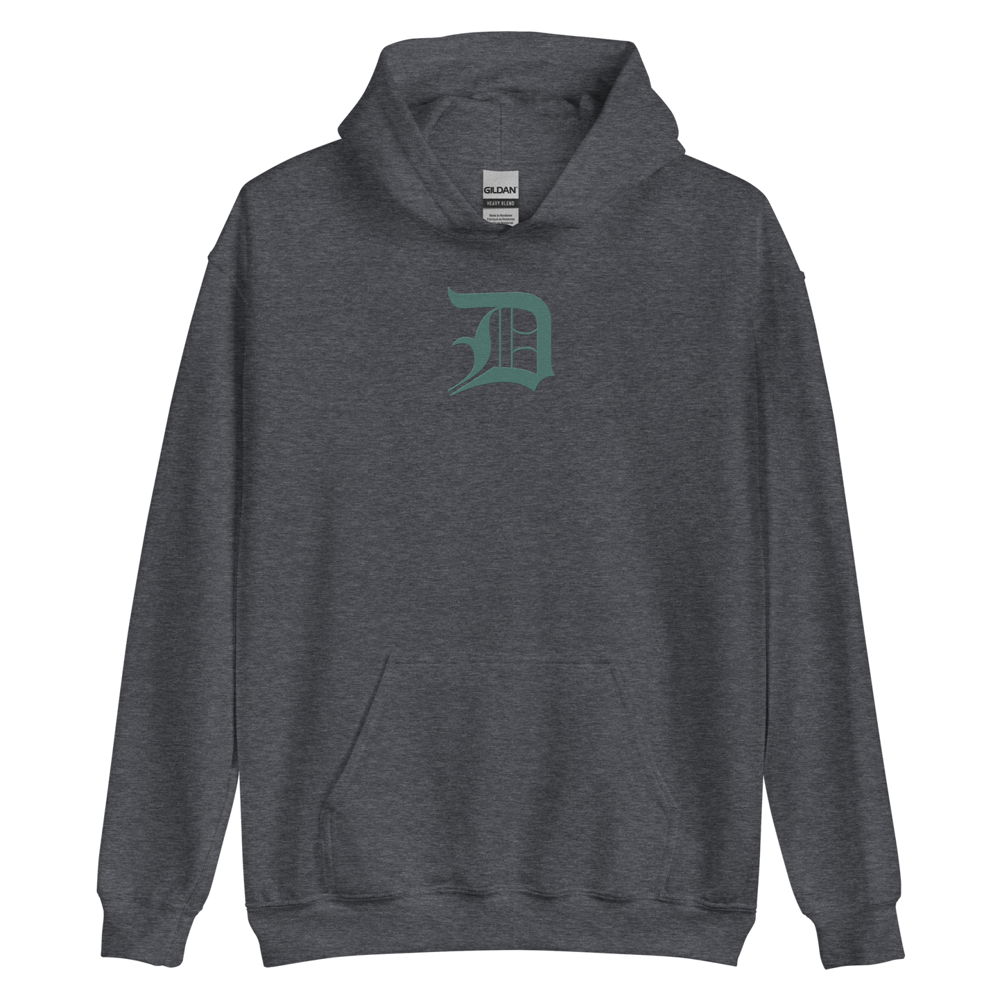 Detroit 'Old English D' Hoodie (Copper Green) | Unisex Standard - Emb.