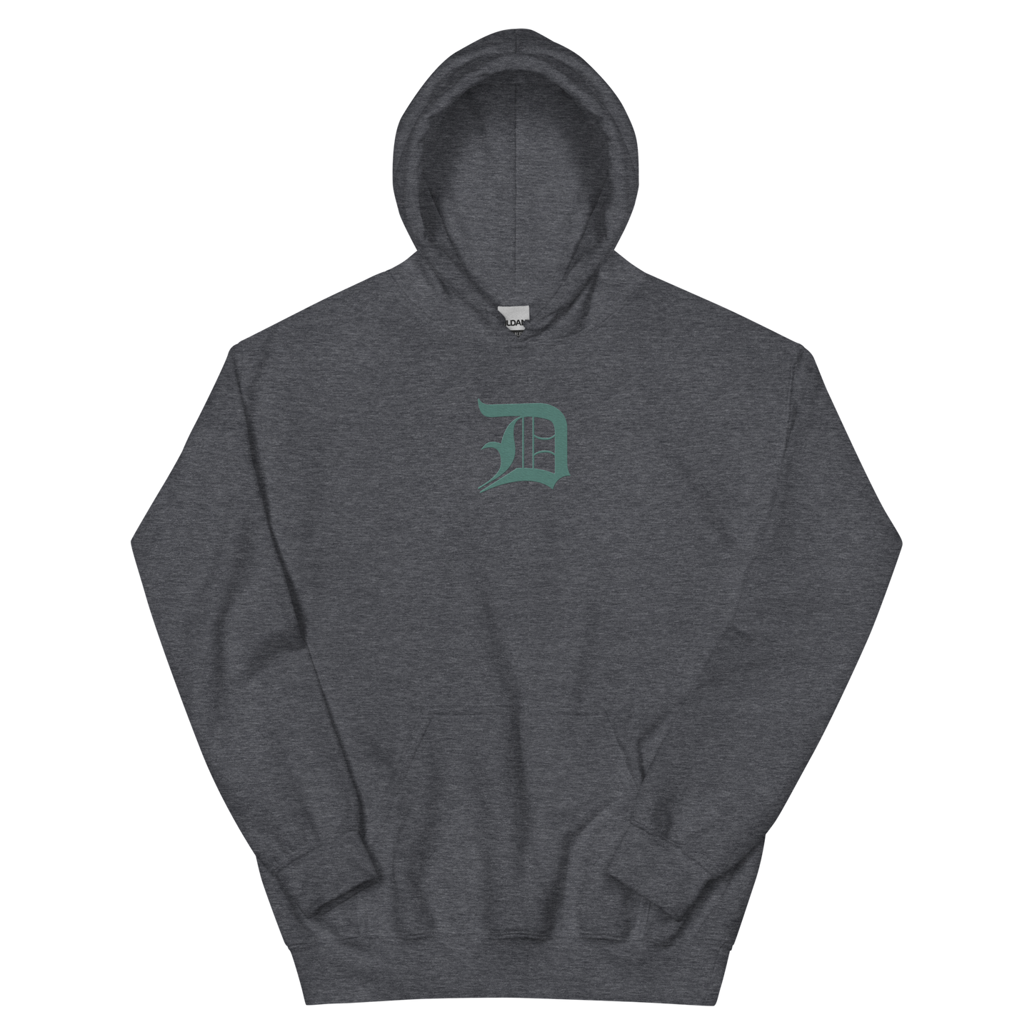 Detroit 'Old English D' Hoodie (Copper Green) | Unisex Standard - Emb.