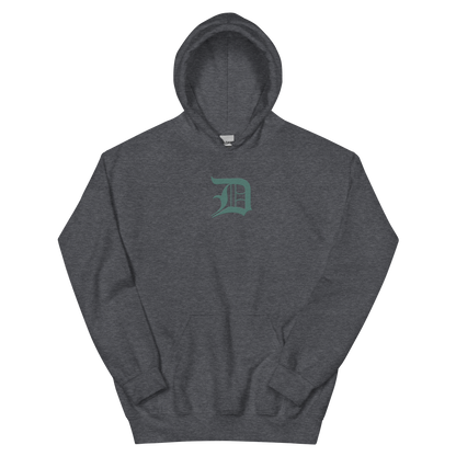 Detroit 'Old English D' Hoodie (Copper Green) | Unisex Standard - Emb.