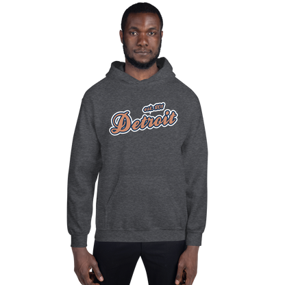 'Detroit EST. 1701' Hoodie (Copper Script Font) | Unisex Standard