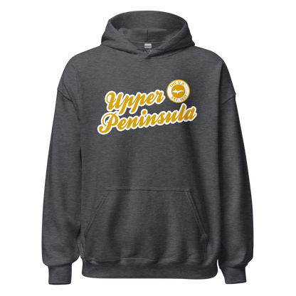 'Upper Peninsula EST. 1837' Hoodie (Gold Script Font) | Unisex Standard