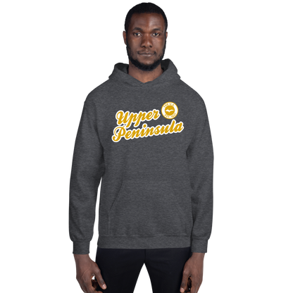 'Upper Peninsula EST. 1837' Hoodie (Gold Script Font) | Unisex Standard