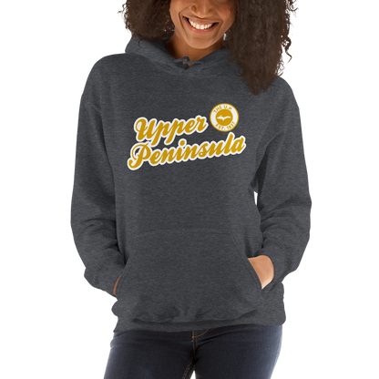 'Upper Peninsula EST. 1837' Hoodie (Gold Script Font) | Unisex Standard