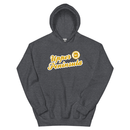 'Upper Peninsula EST. 1837' Hoodie (Gold Script Font) | Unisex Standard