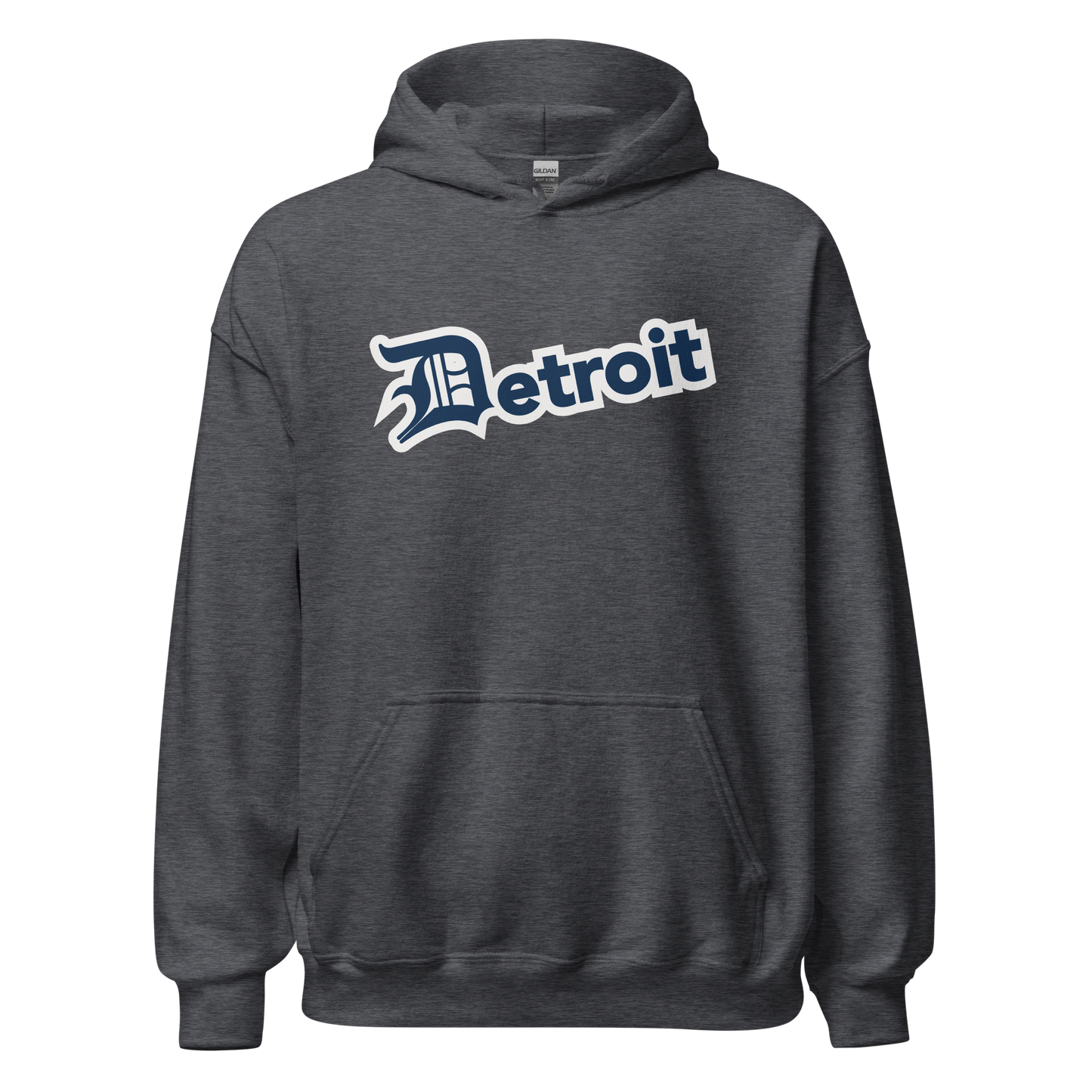 'Detroit' Hoodie (Navy w/ Old English 'D') | Unisex Standard