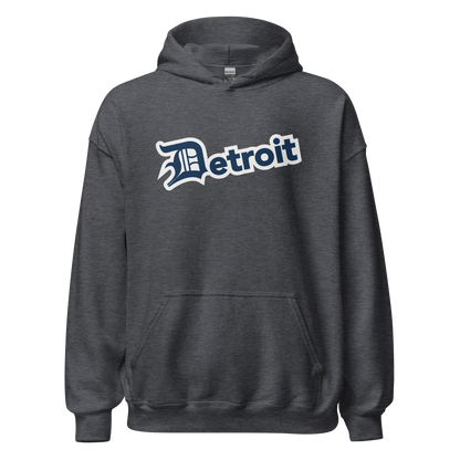 'Detroit' Hoodie (Navy w/ Old English 'D') | Unisex Standard