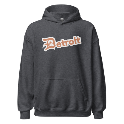 'Detroit' Hoodie (Copper w/ Old English 'D') | Unisex Standard