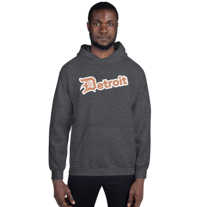 'Detroit' Hoodie (Copper w/ Old English 'D') | Unisex Standard