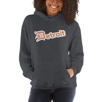 'Detroit' Hoodie (Copper w/ Old English 'D') | Unisex Standard