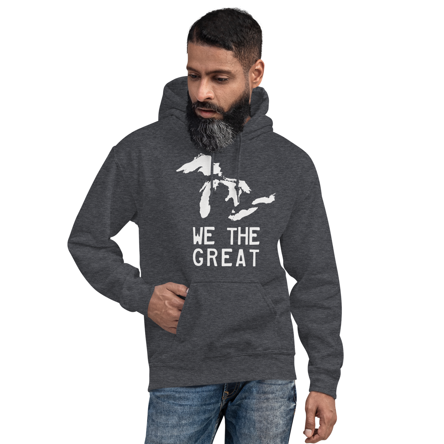 Great Lakes 'We The Great' Hoodie (Birch Bark White) | Unisex Standard