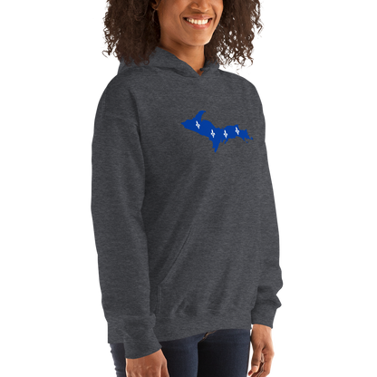 Michigan Upper Peninsula Hoodie (w/ UP Quebec Flag Outline) | Unisex Standard